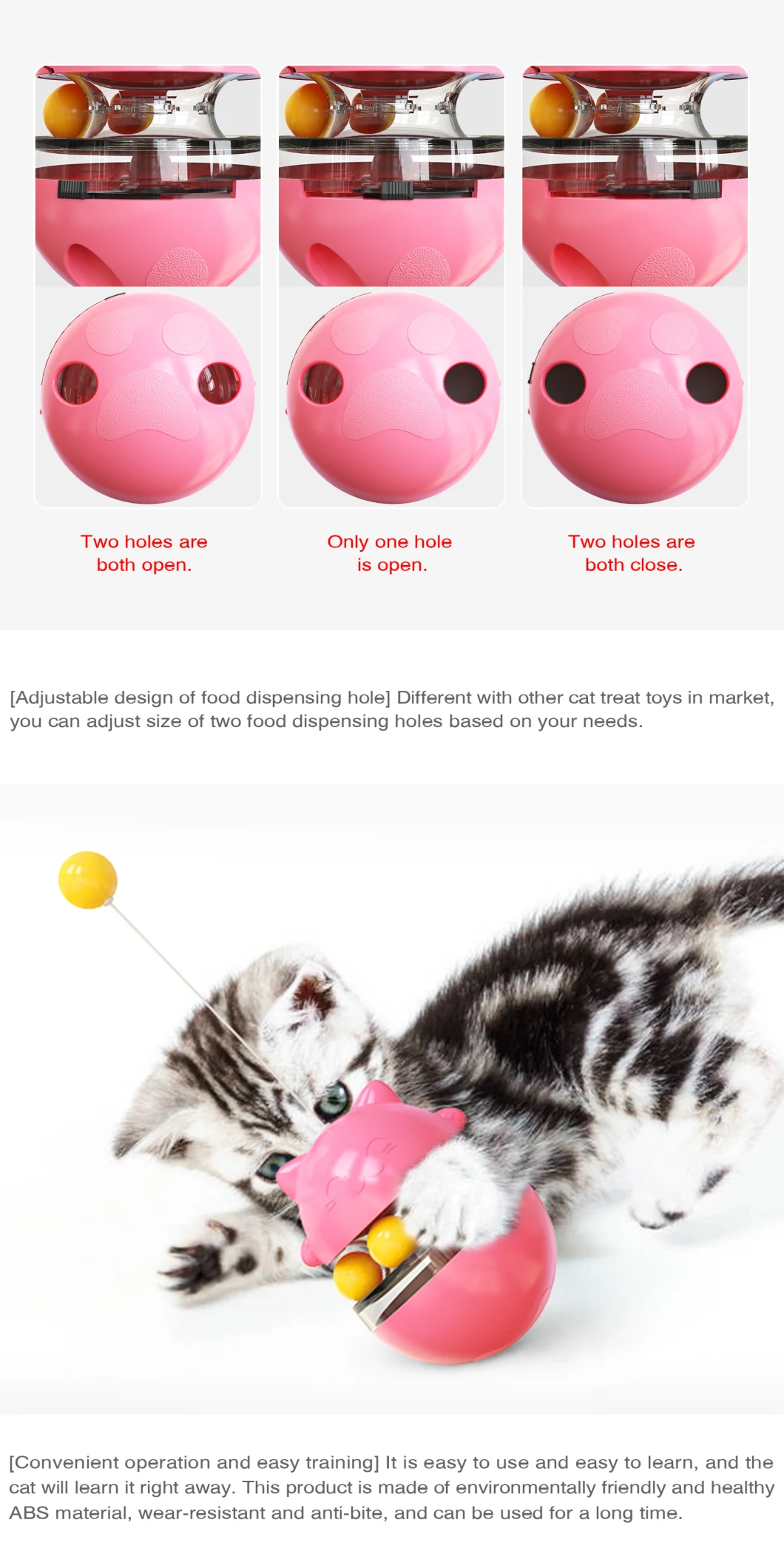 Cat Dog Toy Pet Tumbler Toy Shaking Leaking Food Container Puppy Feed Feeding Funny Cat Interactive Toy Pet Products